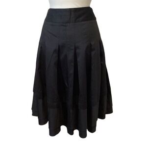 Kristen Davis Pleated Black Full Skirt Size 2